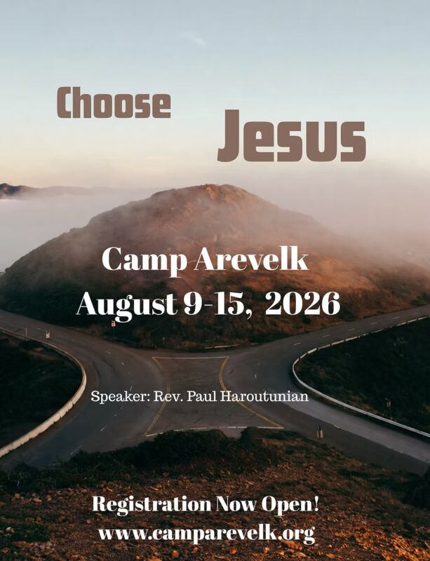 Camp Arevelk Flyer 2026